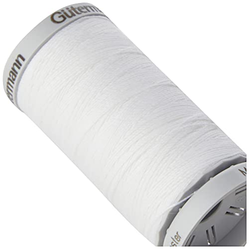 Gutermann Hilo extrafuerte, poliéster, Blanco, 100 m