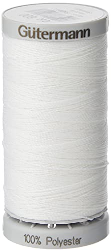 Gutermann Hilo extrafuerte, poliéster, Blanco, 100 m