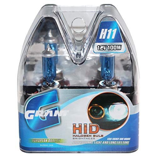 H11 Bombilla Para Faros Delanteros 12V 100W, Super Blanco Lámpara Halógena5000K (H11)