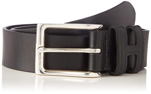 Hackett London TACK Stitch H Keeper cinturón, 999BLACK, 32 de los Hombres