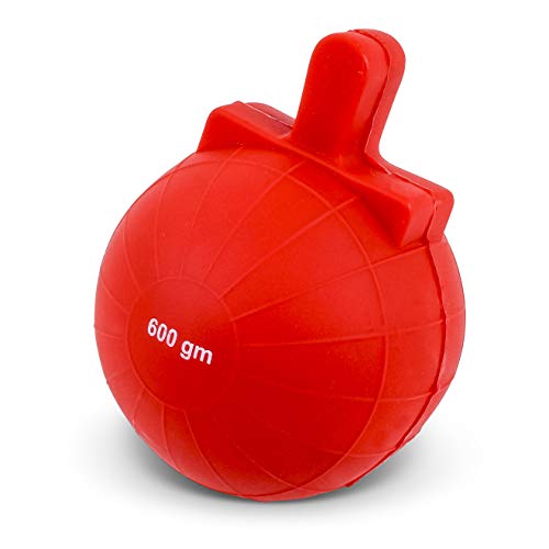 HAEST VINEX Pelota para el Entrenamiento de Lanzamiento de Jabalina - 600 Gramos - Rojo