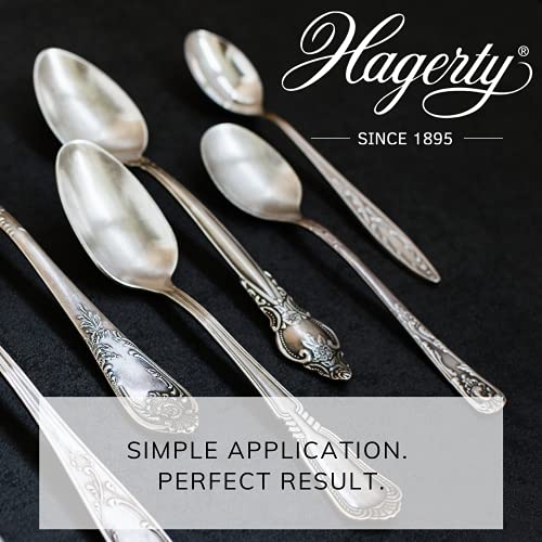 Hagerty Silver Duster Paño limpia plata con protección contra el óxido 55x35cm I Paño de pulir de algodón impregnado I Paño eficaz para limpiar jarrón de plata marco candelabros centro y mas