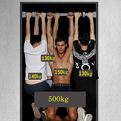 HAHABarras de dominadas Barra Horizontal/Músculo Abdominal Banda/elástico Combinación Cuerda, Portátil No-Punch Pull-up 72-175cm Varilla Ajustable (Size : 130-175cm)