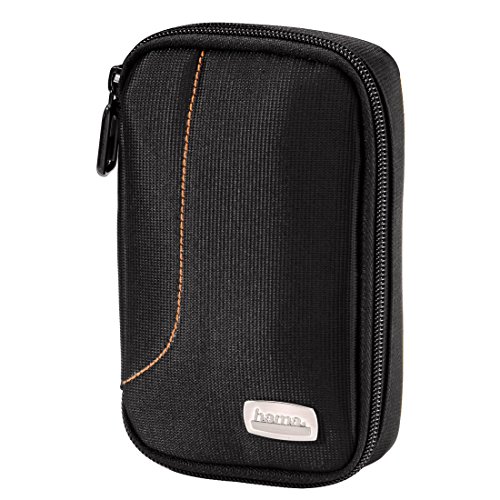 HAMA 084127, Funda Protectora para Disco Duro, HHD /SSD, Hasta 2.5 Pulgadas, Color Negro, PVC, Nylon, Dimensiones 3 x 15 x 9 cm, Interior con Malla de Separación, Sujeción Trasera por Trabilla