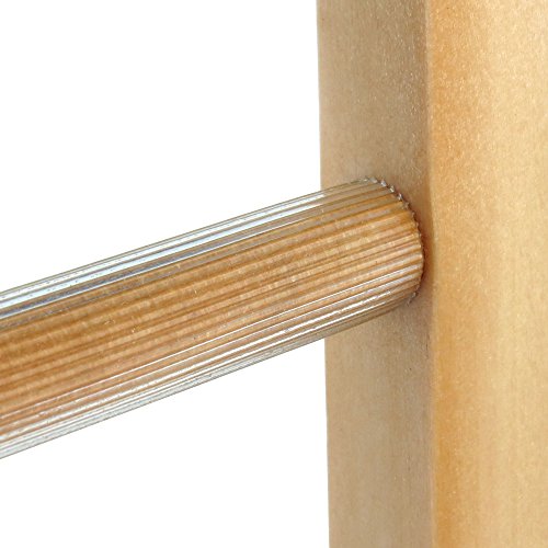 Hangerworld 3 Percha de Madera Multi Pantalones 4 Barras Madera para Pantalón Lacada Ahorra Espacio