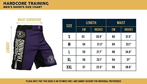 Hardcore Training Tiger Fight Shorts Hombre Pantalones Cortos MMA BJJ Boxeo Grappling Fitness No Gi