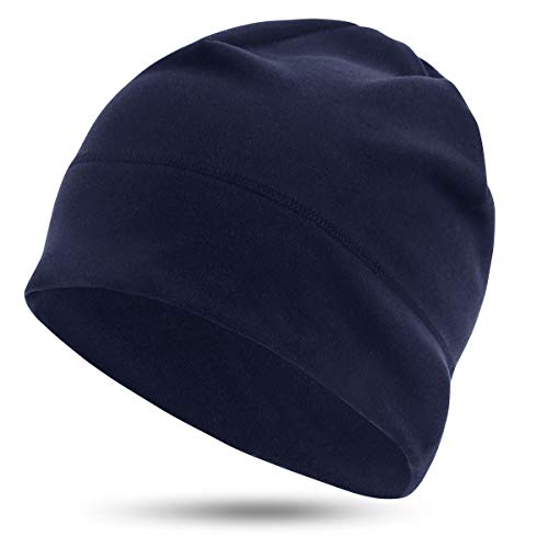 HASAGEI Gorro de Deporte para Hombre y Mujer, Gorro Funcional de Forro Polar, térmico, Transpirable, para Correr, esquí, Ciclismo, Snowboard, Escalada, Motociclismo y Exteriores (Azul Oscuro)