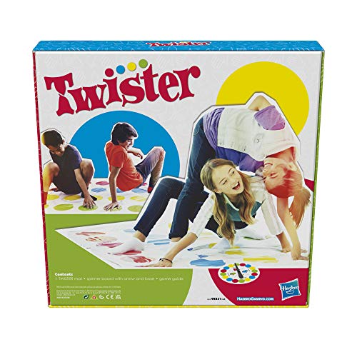 Hasbro Gaming- Juego Twister para niños a Partir de 6 años, Multicolor, 4.1 x 26.6 x 26.6 cm (5010993800070)