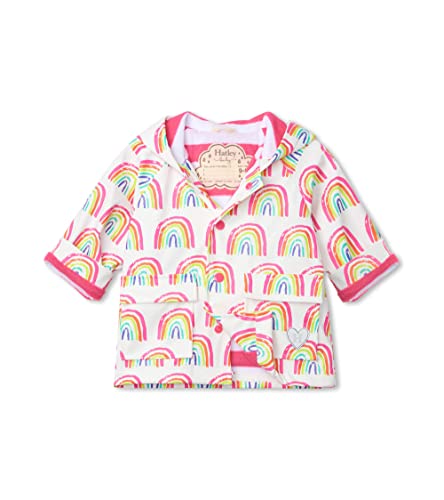 Hatley Raincoat Abrigo para Lluvia, Pretty Rainbows, 9-12 Months Bebé-Niñas