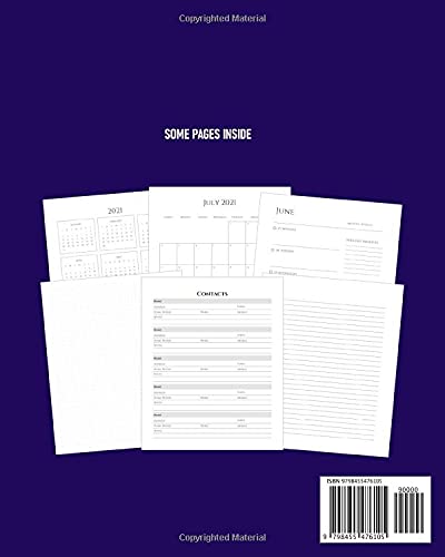 Head Athletic Trainer Planner July 2021-June 2022: Sports Physician Calendar to Schedule Work Meetings; Address Pages for Team’s Contact Details; Dot Grid and Journal Pages for Notes and Reminders