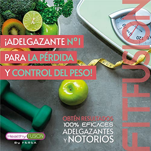 HealthyFusion by Fersa Potente Quemagrasas, Termogénico y Adelgazante, Saciante y reductor del Apetito, Fórmula Completa y Efectiva, Activa tu Cuerpo en Cetosis, Define el contorno, 100 Caps.