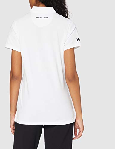 Helly Hansen Crew Pique 2 Camisa Polo, Mujer, Blanco, XL