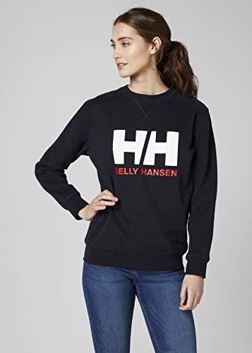 Helly Hansen HH Logo Crew Sudadera Deportiva, Mujer, Azul (Navy), M