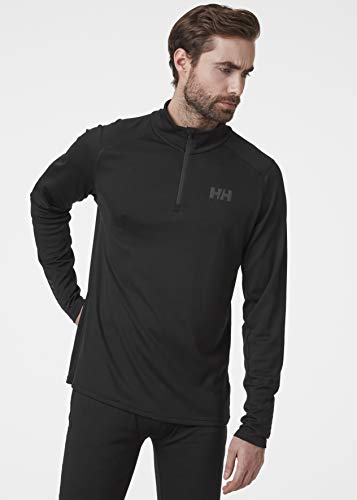 Helly Hansen Lifa Active 1/2 Zip Sueter Media Cremallera, Hombre, Black, XL