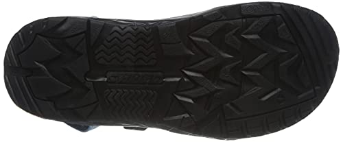 Hi-Tec Ula Raft, Sandalias Deportivas Hombre, Negro Airblue Arabesque, 45 EU