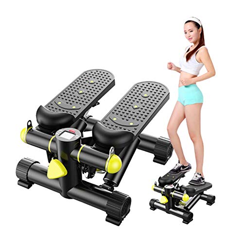 HJHYE Mini Stepper, Step Cardio Fitness Maquina de Subir Escaleras Casa, Ideal para Principiantes, LCD Pantalla Multifuncional, Carga -150KG, Adecuado para Sala De Estar