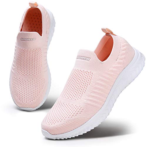 HKR Zapatillas Deportivas para Mujer Ligeras Transpirables para el Tiempo Libre para el Gimnasio al Aire Libre Cómodas Rosa 38 EU