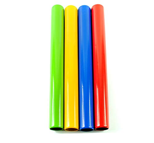 HNJZX Athletics Gear - Juego de bastones de relé de aluminio anodizado para atletismo Sprints para atletismo (4 colores surtidos)