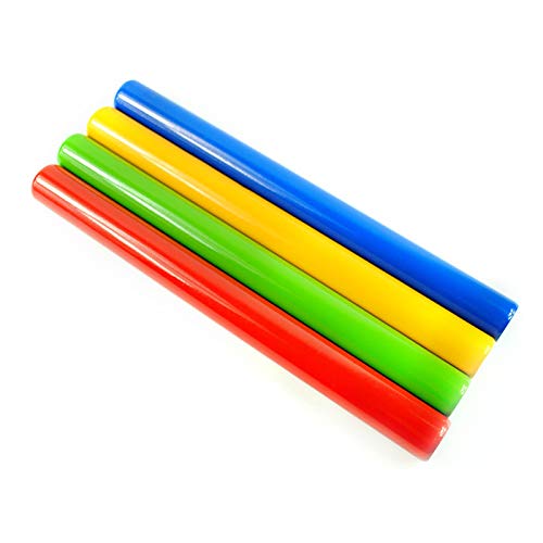 HNJZX Athletics Gear - Juego de bastones de relé de aluminio anodizado para atletismo Sprints para atletismo (4 colores surtidos)