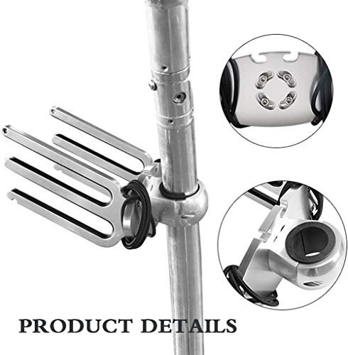 HNWTKJ Soporte para Tablas de Wakeboard para Barcos, Soporte de Horquilla para Tabla de Surf de Aluminio Resistente a la corrosión, con 1 Kit de Tornillos, Fácil de Instalar, para Barcos, Yates