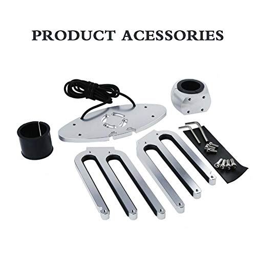 HNWTKJ Soporte para Tablas de Wakeboard para Barcos, Soporte de Horquilla para Tabla de Surf de Aluminio Resistente a la corrosión, con 1 Kit de Tornillos, Fácil de Instalar, para Barcos, Yates