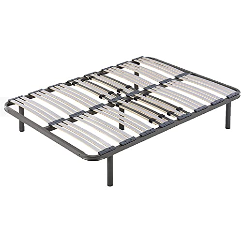 HOGAR24 XP25- Colchón viscoelástico + Somier Multiláminas con Patas, Medida 135x190 cm, Máxima Calidad En Descanso, Confort Y Firmeza Alta, Grosor 30 cm.