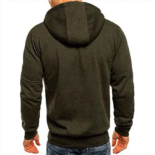 Hombre Chandals Conjunto Chándal Completo Chaqueta Sudadera con Capucha Cremallera y Pantalones Largo Traje Suéter Casual Deportiva Abrigo Otoño Invierno Delgado Deportivo Trabajo Talla Grande