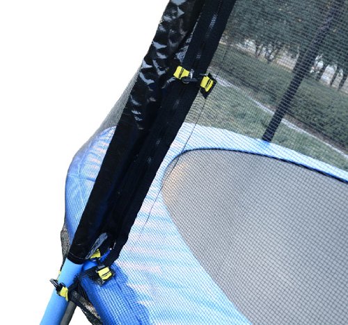 HOMCOM Red de Seguridad Pared Protectora Cama Elastica trampolín Redonda 6 Barras, diámetro ø 305 cm(6 Barras)