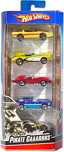 Hot Wheels Pack de 5 vehículos, coches de juguete (modelos surtidos) (Mattel 1806)