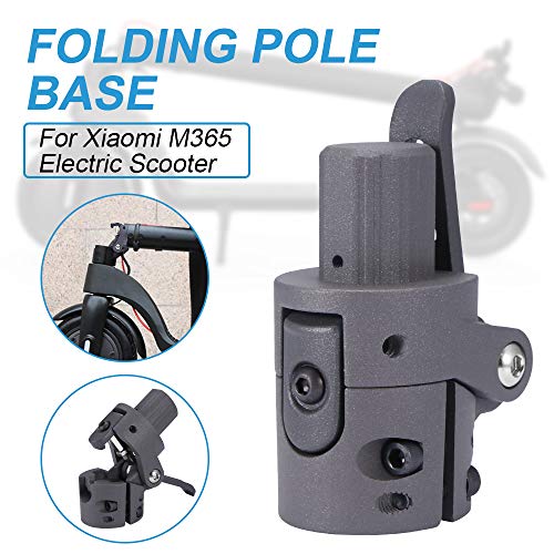 Houkiper Scooter eléctrico Base de reemplazo de Poste Plegable Base de Varilla Plegable Accesorios de reemplazo Compatible para Xiaomi M365 (Gris)