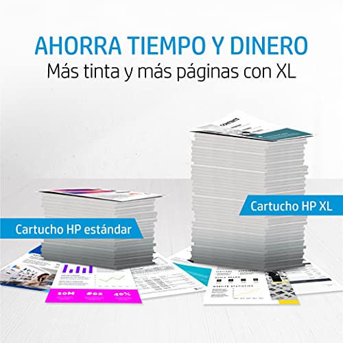 HP 302XL F6U67AE, Tricolor, Cartucho de Tinta de Alta Capacidad Original, Compatible con impresoras de inyección de tinta HP DeskJet 1110, 2130, 3630; ENVY 4520; OfficeJet 3830, 4650, 5220, 5230