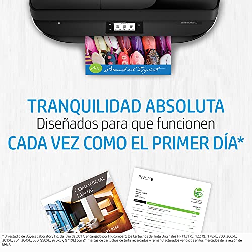 HP 302XL F6U67AE, Tricolor, Cartucho de Tinta de Alta Capacidad Original, Compatible con impresoras de inyección de tinta HP DeskJet 1110, 2130, 3630; ENVY 4520; OfficeJet 3830, 4650, 5220, 5230