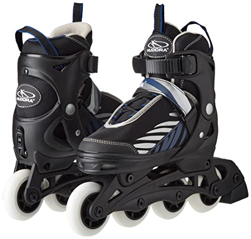 Hudora Kinderinliner Leon - Patines en línea, color negro/azul, talla L