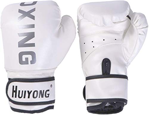 HUINING Niños Niños Niños Cartoon Sparring Dajn Guantes de boxeo Entrenamiento Edad 3-12 años (Boxeo Blanco)