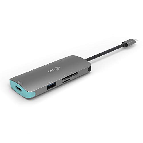 i-tec USB-C 4K Metal Nano Docking Station 1x HDMI 3x USB 3.0 1x SD/MicroSD Power Delivery 100W para Windows MacOS Android ChromeOS Thunderbolt 3 Compatible