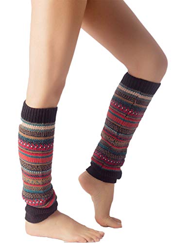 iB-iP Mujer Calentadores Calcetines Botas Trible Warmers Largos Danza Polainas, Tamaño: Talla única, Negro