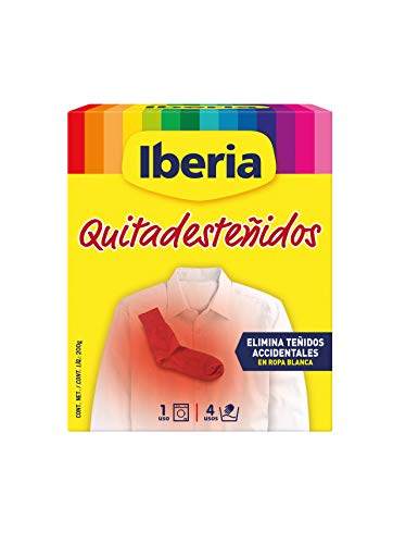 Iberia - Quitadesteñidos para eliminar desteñidos accidentales en ropa blanca, 200 g