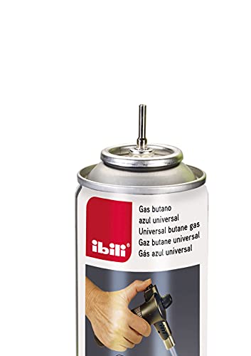 IBILI Gas butano Azul-Universal-Apto para mecheros y sopletes de Cocina-Respetuoso con la Capa de ozono-200 ml