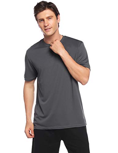 iClosam Short Sleeve Shirt para Hombre Dry Fit Deporte Camiseta Men Sport