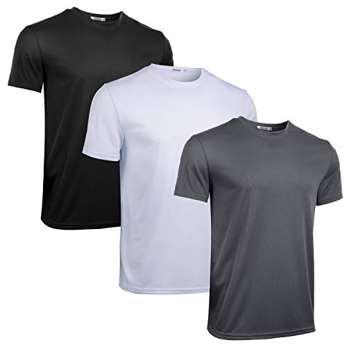 iClosam Short Sleeve Shirt para Hombre Dry Fit Deporte Camiseta Men Sport