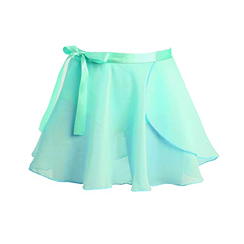 IEFIEL Maillot Ballet Niña Manga Larga Vestido de Danza Ballet de 2 Piezas Body+Falda Corta Maillot Patinaje Artistico Niña Ropa Ballet Verde 7-8 años