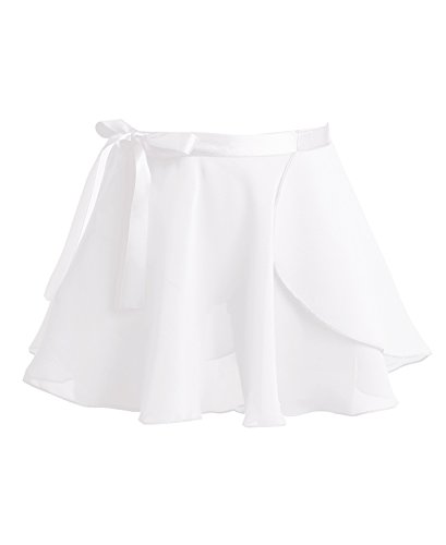 IEFIEL Maillot Manga Larga con Falda de Danza Ballet para Niña Maillot de Danza Moderna Mono Elástico de Gimnasia Ritmica Disfraz de Bailarina Niña Ivory 7-8 años