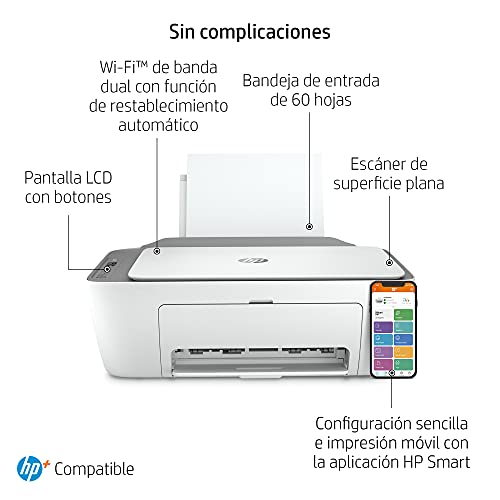 Impresora Multifunción HP DeskJet 2720e - 6 meses de impresión Instant Ink con HP+