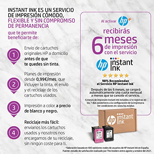 Impresora Multifunción HP DeskJet 2720e - 6 meses de impresión Instant Ink con HP+