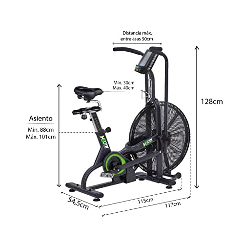 InBody Air Bike InBody Titan - Negro - Bicicleta estática Indoor de Aire Crossfit