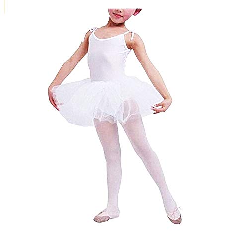 Inception Pro Infinite - Clásico tutú de ballet para niña - Blanco - Body Bailarina para niña - Tirantes ajustables - Falda - Ballet - 3 tiras de tul - Talla