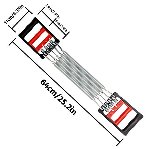 INHEMING Expansor del Pecho Ejercitador de Músculo Ajustable, 5 Muelles Ejercitador