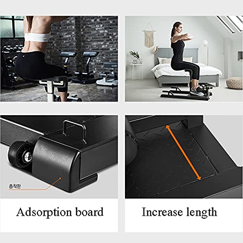 Inicio Gimnasio Equipo de Fitness, Multifunción Sissy Squat Bench Home Gym Gym Workout Station Pierna Ejercicio Máquina de Ejercicios (Color : Black)