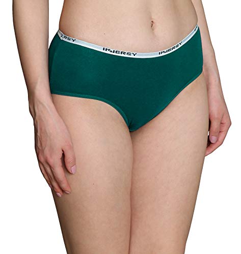 INNERSY Bragas Mujer Culotte de Algodón Braguitas Ropa Interior Cómoda y Sexy Pack de 6 (S-EU 38, Oscuro)