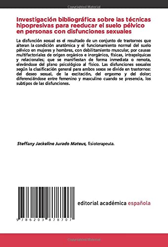 Investigación bibliográfica sobre las técnicas hipopresivas para reeducar el suelo pélvico en personas con disfunciones sexuales